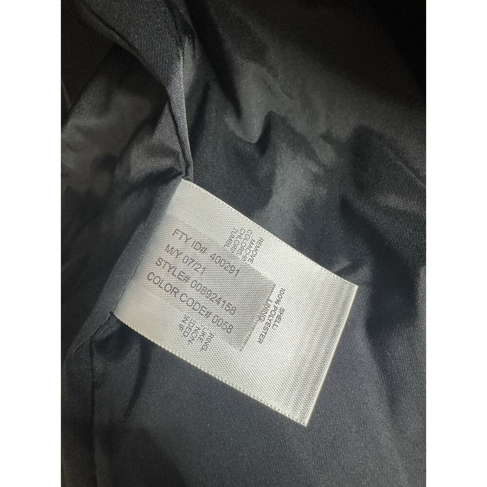 Express Edition Black Velvet Velour Belted Puffer Jacket Size Large - Picture 4 of 7